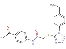 N-(4-acetylphenyl)-2-{[1-(4-ethylphenyl)-1H-tetrazol-5-yl]thio}acetamide