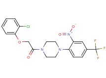 1-[(2-chlorophenoxy)acetyl]-4-[2-nitro-4-(trifluoromethyl)phenyl]piperazine