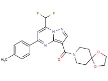 8-{[7-(difluoromethyl)-5-(4-methylphenyl)pyrazolo[1,5-a]pyrimidin-3-yl]carbonyl}-1,4-dioxa-8-azaspiro[4.5]decane