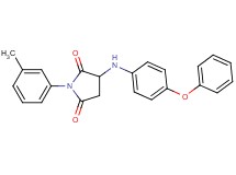 1-(3-methylphenyl)-3-[(4-phenoxyphenyl)amino]-2,5-pyrrolidinedione