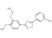 3-(3-ethoxy-4-methoxyphenyl)-5-(3-methylphenyl)-1,2,4-oxadiazole