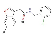 N-(2-chlorobenzyl)-2-(4,6-dimethyl-1-benzofuran-3-yl)acetamide