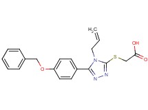 ({4-allyl-5-[4-(benzyloxy)phenyl]-4H-1,2,4-triazol-3-yl}thio)acetic acid