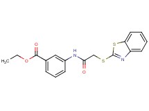 ethyl 3-{[(1,3-benzothiazol-2-ylthio)acetyl]amino}benzoate