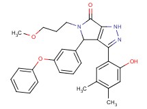 3-(2-hydroxy-4,5-dimethylphenyl)-5-(3-methoxypropyl)-4-(3-phenoxyphenyl)-4,5-dihydropyrrolo[3,4-c]pyrazol-6(1H)-one