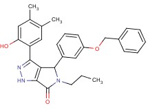 4-[3-(benzyloxy)phenyl]-3-(2-hydroxy-4,5-dimethylphenyl)-5-propyl-4,5-dihydropyrrolo[3,4-c]pyrazol-6(1H)-one