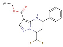 ethyl 7-(difluoromethyl)-5-phenyl-4,5,6,7-tetrahydropyrazolo[1,5-a]pyrimidine-3-carboxylate