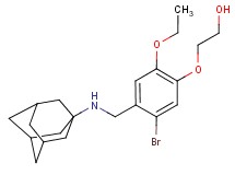 2-{4-[(1-adamantylamino)methyl]-5-bromo-2-ethoxyphenoxy}ethanol