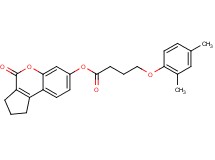 4-oxo-1,2,3,4-tetrahydrocyclopenta[c]chromen-7-yl 4-(2,4-dimethylphenoxy)butanoate
