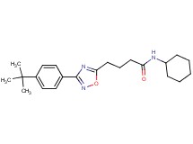 4-[3-(4-tert-butylphenyl)-1,2,4-oxadiazol-5-yl]-N-cyclohexylbutanamide