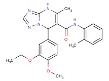 7-(3-ethoxy-4-methoxyphenyl)-5-methyl-N-(2-methylphenyl)-4,7-dihydro[1,2,4]triazolo[1,5-a]pyrimidine-6-carboxamide