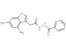 N'-[2-(4,6-dimethyl-1-benzofuran-3-yl)acetyl]benzohydrazide