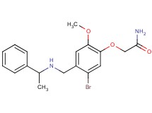 2-(5-bromo-2-methoxy-4-{[(1-phenylethyl)amino]methyl}phenoxy)acetamide