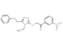 2-{[4-ethyl-5-(phenoxymethyl)-4H-1,2,4-triazol-3-yl]thio}-1-(3-nitrophenyl)ethanone