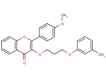 2-(4-methoxyphenyl)-3-[3-(3-methylphenoxy)propoxy]-4H-chromen-4-one