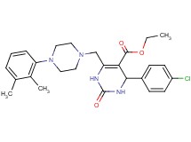 ethyl 4-(4-chlorophenyl)-6-{[4-(2,3-dimethylphenyl)-1-piperazinyl]methyl}-2-oxo-1,2,3,4-tetrahydro-5-pyrimidinecarboxylate