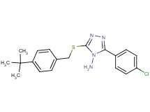 3-[(4-tert-butylbenzyl)thio]-5-(4-chlorophenyl)-4H-1,2,4-triazol-4-amine