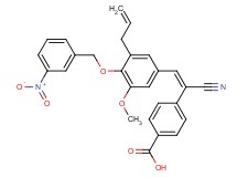 4-(2-{3-allyl-5-methoxy-4-[(3-nitrobenzyl)oxy]phenyl}-1-cyanovinyl)benzoic acid