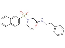 N~2~-ethyl-N~2~-(2-naphthylsulfonyl)-N~1~-(2-phenylethyl)glycinamide