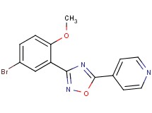 4-[3-(5-bromo-2-methoxyphenyl)-1,2,4-oxadiazol-5-yl]pyridine