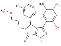 4-(3-bromophenyl)-3-(2-hydroxy-4,5-dimethylphenyl)-5-(3-methoxypropyl)-4,5-dihydropyrrolo[3,4-c]pyrazol-6(1H)-one