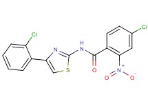 4-chloro-N-[4-(2-chlorophenyl)-1,3-thiazol-2-yl]-2-nitrobenzamide