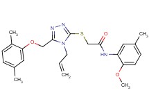 2-({4-allyl-5-[(2,5-dimethylphenoxy)methyl]-4H-1,2,4-triazol-3-yl}thio)-N-(2-methoxy-5-methylphenyl)acetamide