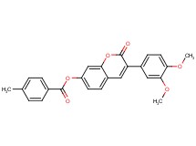 3-(3,4-dimethoxyphenyl)-2-oxo-2H-chromen-7-yl 4-methylbenzoate