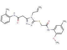 2-[4-allyl-5-({2-[(2-methoxy-5-methylphenyl)amino]-2-oxoethyl}thio)-4H-1,2,4-triazol-3-yl]-N-(2-methylphenyl)acetamide