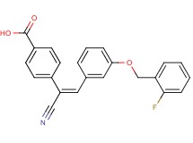 4-(1-cyano-2-{3-[(2-fluorobenzyl)oxy]phenyl}vinyl)benzoic acid