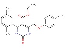 ethyl 4-(2,5-dimethylphenyl)-6-[(4-methylphenoxy)methyl]-2-oxo-1,2,3,4-tetrahydro-5-pyrimidinecarboxylate