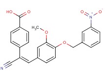 4-(1-cyano-2-{3-methoxy-4-[(3-nitrobenzyl)oxy]phenyl}vinyl)benzoic acid