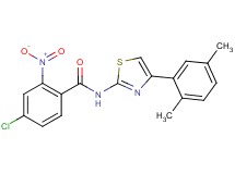 4-chloro-N-[4-(2,5-dimethylphenyl)-1,3-thiazol-2-yl]-2-nitrobenzamide