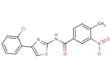 N-[4-(2-chlorophenyl)-1,3-thiazol-2-yl]-4-methyl-3-nitrobenzamide