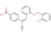 4-(2-{2-[(2-chlorobenzyl)oxy]phenyl}-1-cyanovinyl)benzoic acid