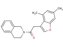 2-[(4,6-dimethyl-1-benzofuran-3-yl)acetyl]-1,2,3,4-tetrahydroisoquinoline