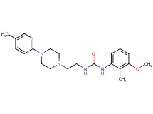 N-(3-methoxy-2-methylphenyl)-N'-{2-[4-(4-methylphenyl)-1-piperazinyl]ethyl}urea