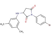 1-(4-bromophenyl)-3-[(3,5-dimethylphenyl)amino]-2,5-pyrrolidinedione