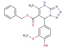 benzyl 7-(4-hydroxy-3-methoxyphenyl)-5-methyl-4,7-dihydrotetrazolo[1,5-a]pyrimidine-6-carboxylate
