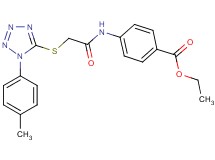ethyl 4-[({[1-(4-methylphenyl)-1H-tetrazol-5-yl]thio}acetyl)amino]benzoate