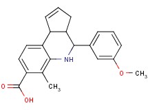 4-(3-methoxyphenyl)-6-methyl-3a,4,5,9b-tetrahydro-3H-cyclopenta[c]quinoline-7-carboxylic acid