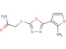 2-{[5-(2-methyl-3-furyl)-1,3,4-oxadiazol-2-yl]thio}acetamide