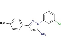 1-(3-chlorophenyl)-3-(4-methylphenyl)-1H-pyrazol-5-amine