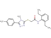 N-(2,6-diethylphenyl)-2-{[4-methyl-5-(4-methylphenyl)-4H-1,2,4-triazol-3-yl]thio}acetamide