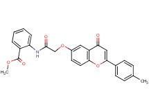 methyl 2-[({[2-(4-methylphenyl)-4-oxo-4H-chromen-6-yl]oxy}acetyl)amino]benzoate