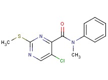 5-chloro-N-methyl-2-(methylthio)-N-phenyl-4-pyrimidinecarboxamide
