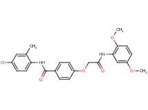 N-(4-chloro-2-methylphenyl)-4-{2-[(2,5-dimethoxyphenyl)amino]-2-oxoethoxy}benzamide