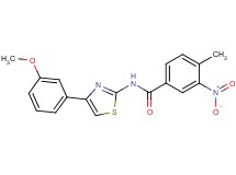 N-[4-(3-methoxyphenyl)-1,3-thiazol-2-yl]-4-methyl-3-nitrobenzamide