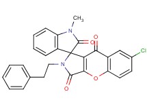 7-chloro-1'-methyl-2-(2-phenylethyl)-2H-spiro[chromeno[2,3-c]pyrrole-1,3'-indole]-2',3,9(1'H)-trione