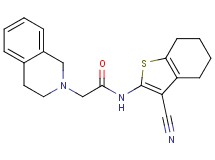 N-(3-cyano-4,5,6,7-tetrahydro-1-benzothien-2-yl)-2-(3,4-dihydro-2(1H)-isoquinolinyl)acetamide